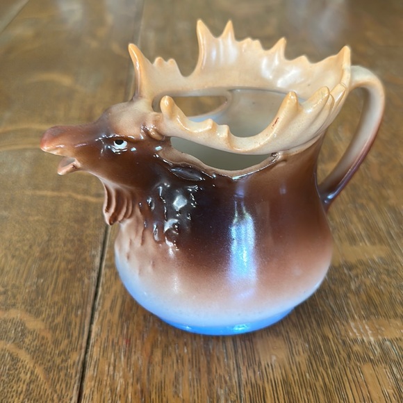 Early 20th Century Austrian Royal Bayreuth Stag Head Creamer - Picture 1 of 8